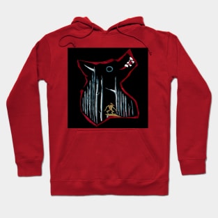 big wolf in the dark woods ecopop Hoodie